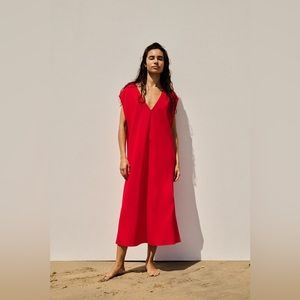 Zara V-Neck Midi Tunic